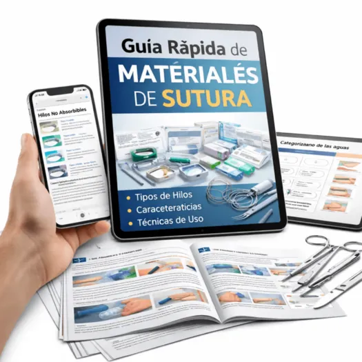Guía rápida de materiales de sutura